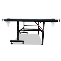 T&R SPORTS 7FT Foldable Billiard Table Free Accessories MDF Pool/Snooker Table For Small Room - Black&Blue