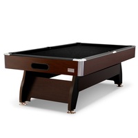 T&R SPORTS 7FT MDF Billiard Table Free Accessories Pool / Snooker Table - Walnut&Black
