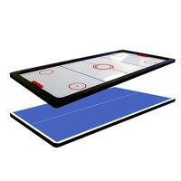 T&R SPORTS 8FT Pool Billiard Table Top Electronic Air Hockey Puck Air Hockey / Table Tennis Top Multifunctional Table Top