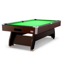 T&R SPORTS 8FT Billiard Table Free Accessories Pool / Snooker Table - Walnut&Green