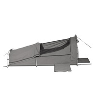 T&R SPORTS Single Waterproof Canvas Swag Camping Tents - Gray