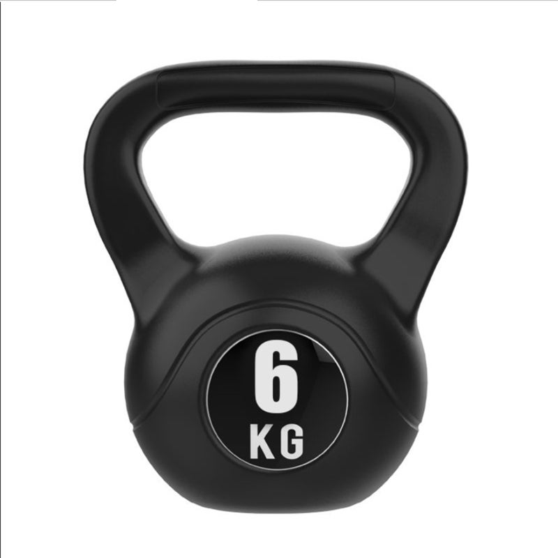 JMQ FITNESS 6KG Kettlebell Kettle Bell Weight Exercise Home Gym Workout Black Australia