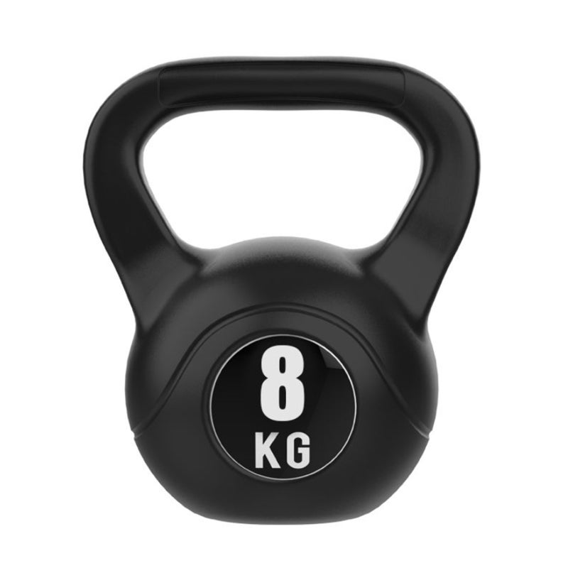 JMQ FITNESS 8KG Kettlebell Kettle Bell Weight Exercise Home Gym Workout Black Australia