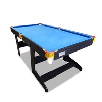 MACE 6FT MDF Foldable Billiard Table Pool Table - Blue