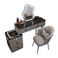 MASON TAYLOR 100CM Length Dressing Table Set Multifunctional Table - Style B, Grey