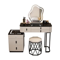 MASON TAYLOR 80CM Length Dressing Table Set Multifunctional Table - Style A, White