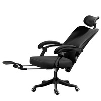 MASON TAYLOR A819 Mesh Computer Chair W/ Footrest Included Gaming Office Chair Home Chair - Black