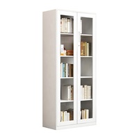 MASON TAYLOR Double-opening Glass Door Of File Cabinet Storage Cabinet - White