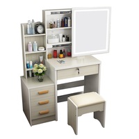 MASON TAYLOR LED Light Dressing Table W/ Chair - Beige
