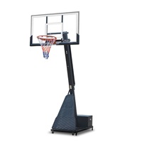DunkMaster S027A Basketball Hoop Stand System w/ Ring Removable Tool Box