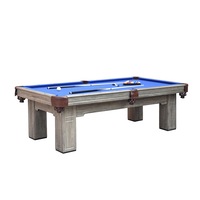 T&R SPORTS 8FT MDF Billiard Table Free Accessaries Pool Table Billiard Table - Grey
