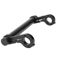 Bike Handlebar Extension Bracket Double Mountain Bike Handlebar Lamp Holder Handlebar Extender - Black