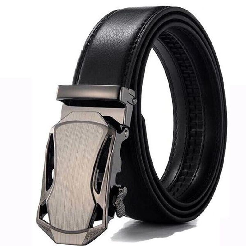 Famous Belt Men Top Quality Genuine Luxury Leather Belts for Men Strap Male Metal Automatic Buckle - ne712 100cm 27to29 Incn