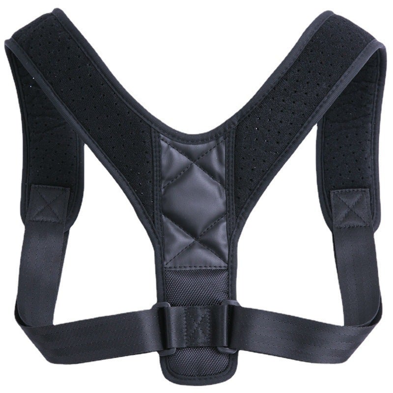 Adjustable Clavicle Posture Corrector Men Woemen Upper Back Brace Shoulder Lumbar Support Belt Corset Posture Correction - Black S (chest...