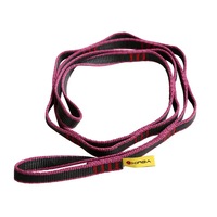 Outdoor Climbing Rope Climbing Auxiliary Rope Downhill Aerial Yoga Hammock Daisy Ring Sling Equipment Wear Ring - Red 110cm