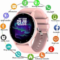 ZL02D Smart Watch Men Women Bluetooth Waterproof Heart Rate Tracker Smart Watch Wristband for iPhone Android - Blue