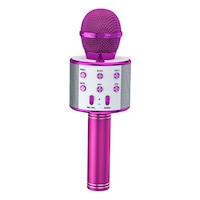 GOMINIMO 4 in 1 Wireless Bluetooth Karaoke Microphone with Record Function Pink