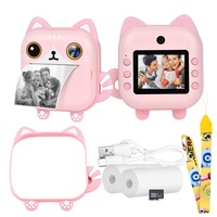 GOMINIMO 48mp HD Kids Digital Instant Print Camera - Pink Cat