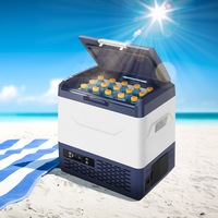 KILIROO Portable 12V Compressor LCD Monitor 15L Camping Fridge