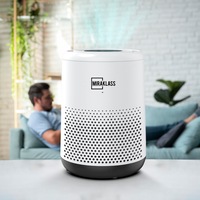 MIRAKLASS 3 Speeds Negative ION Concentration Hepa Filter Air Purifier - White