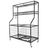 VERPEAK Gym Sport Equipment Organizer Ball Storage Rack