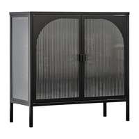 Cooper & Co. Eve 80cm Modern Metal Cabinet Black