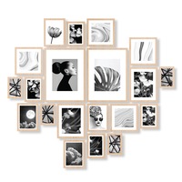 Cooper & Co. Instant Gallery Wall 20 Piece Frame Set Oak