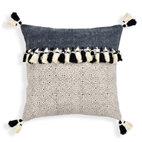 BOHO Cushion Cover - Cream White Moroccan - 60cm Square Decorative Pillow Case