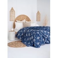 Kantha Quilt Indian Quilt Block Print Quilt Bedspread Bohemian Boho Cotton Throw Quilt Handmade Blanket Doona King Size