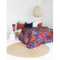Kantha Quilt Indian Quilt Block Print Quilt Bedspread Bohemian Boho Cotton Throw Quilt Handmade Blanket Doona King Size 049