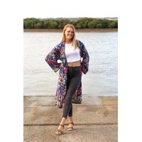 Kimono Cotton Kimono Bathrobe Frida Valentines Day GiftBird Bathrobe Turkish Bathrobe Cardigan Nightwear Dressing Gown Beach Bikini Summer, 032