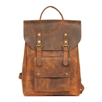 Leather Back Pack Purse -Handmade Leather Handbag - Full Grain Leather Computer or Diaper Bag-Chandler Back Pack