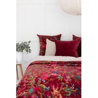 Mexican Painter Velvet Throw, Frida Floral Decorative QUILT, Mexican Painter Art Garden Country Mexico Muertes Throw - Cotton Velvet Throw