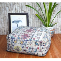 Stunning Moroccan Cushion, Handwoven kilim pouf, Beanbag, Yoga Meditation Cushion, Linen Connections, Ottoman, Footstool, Home Decor Gift