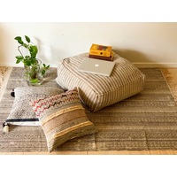 Turkish Rug, Vintage Handmade Kilim Rug Boho Oushak Office Area Rug Carpet, Anatolian Home Decor Floor Oushak Tribal Rug, 81"x53", 206x134cm