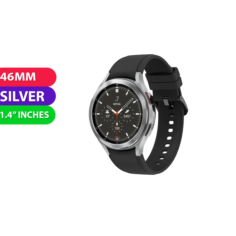 Samsung Galaxy Watch 4 46MM Silver Classic Bluetooth Refurbished Excellent Australia