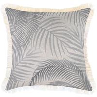 Cushion Cover-Coastal Fringe-Seminyak Smoke-45cm x 45cm