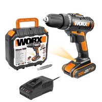 WORX 20V Cordless 35pc Drill Driver Accessory Kit w/ POWERSHARE Battery, Charger & Carry Case - WX101.5