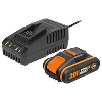 WORX 20V POWERSHARE 2.0Ah MAX Lithium-ion Battery & Charger Kit - WA3601