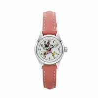 Disney Petite Minnie Watch Pink 25mm Genuine Leather Strap