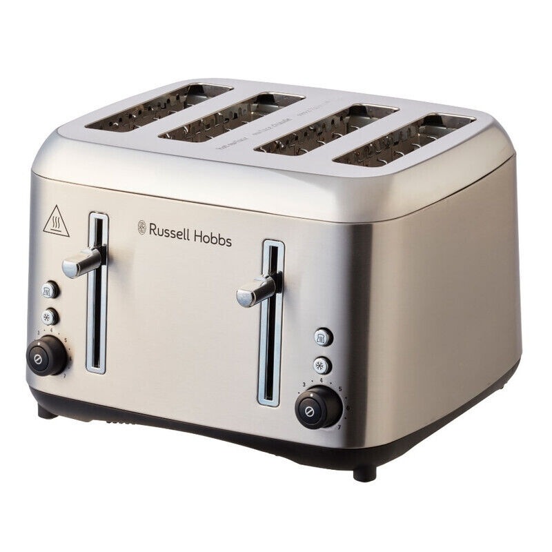 Russell Hobbs Addison 4 Slice Toaster - Brushed Stainless Steel