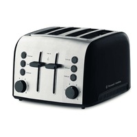 Russell Hobbs Brooklyn 4 Slice Toaster, Black - RHT94BLK