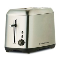 Russell Hobbs RHT82BRU Carlton 2 Slice Toaster Brushed Stainless Steel