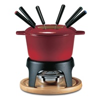 Swissmar Sierra Fondue Set 11pc Cherry Red