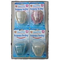 4 Pack - Happy Baby Steam n Go Cherry Silicone Soother