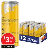 RED BULL 250ML TROPICAL EDITION 12PK 12 PACK