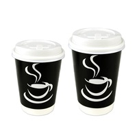 Disposable Coffee Cups 8oz 12oz 16oz Takeaway Paper Double Wall Take Away Bulk