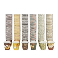 Disposable Coffee Espresso Paper Cup 4oz Shot Expresso Tasting Wall 120ml Bulk