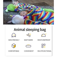 NEW For Happy Sleeping Bag Nappers Kids Pillow Stuffed Toy Play Camping