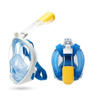 Full Face Diving Seaview Snorkel Snorkeling Mask Swimming Goggles for AU S/M Blue